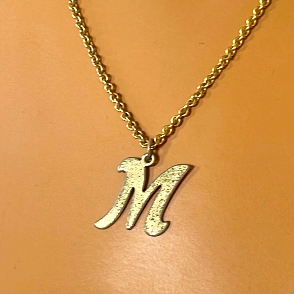 Vintage “M” Necklace